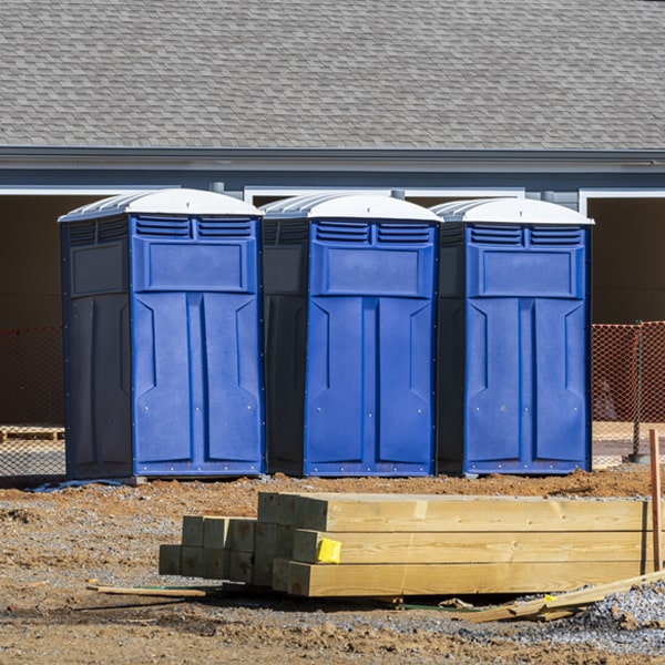 how often are the portable restrooms cleaned and serviced during a rental period in Crittenden NY